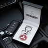 Llavero Insignia Honda de Metal 3D Llavero Emblema Accesorios para Coche Para Outlander Triton Ralliart Star Mirage Jinxuan Galant