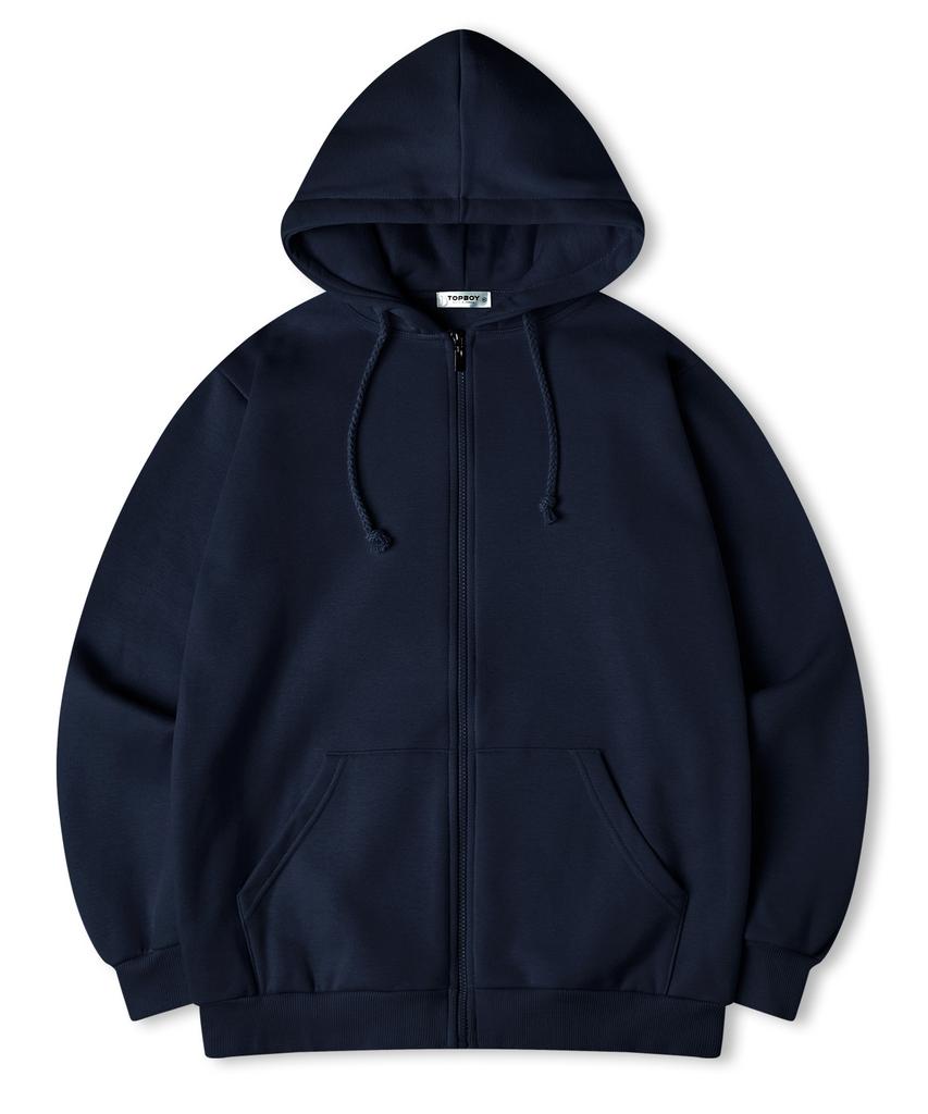 Topboy [2Pack] Essential Regular Brushed Fleece Sweat Zip-Up 16 Colors (Type A)