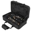 Beginner's Clarinet, Made of Durable Wood, Includes Cleaning Cloth, Bb Key Clarinet, Black