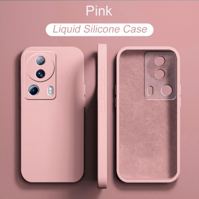 Flüssige Silikonhülle für XiaoMi 13 Mi13 M 13 Pro Mi 13Lite XiaoMi 13 Lite Globale Version Ganzkörper-Kameraschutzhülle QUADRATISCHE Abdeckung aus Silikon