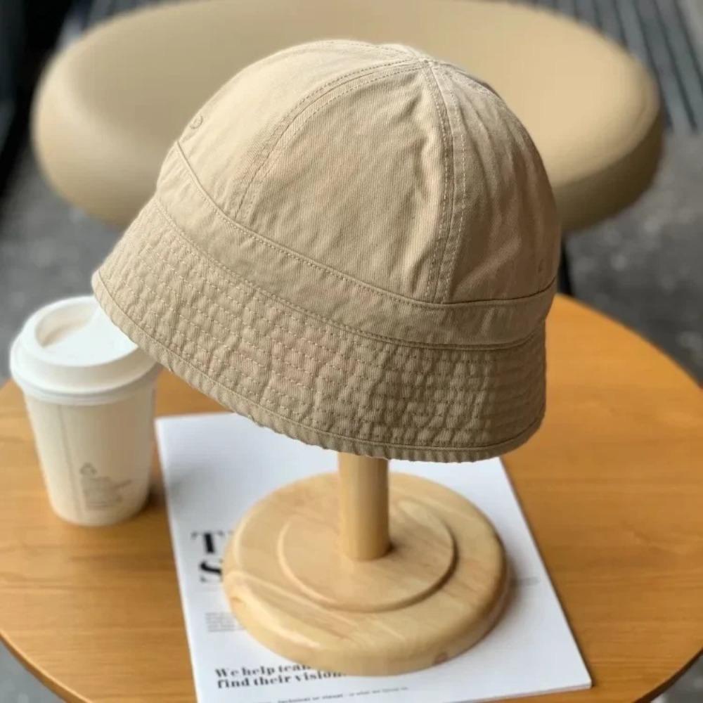 Sombrero de Pescador Retro Informal Estilo Japonés Ala Corta Circunferencia de Cabeza Grande Sombrero de Sol Unisex