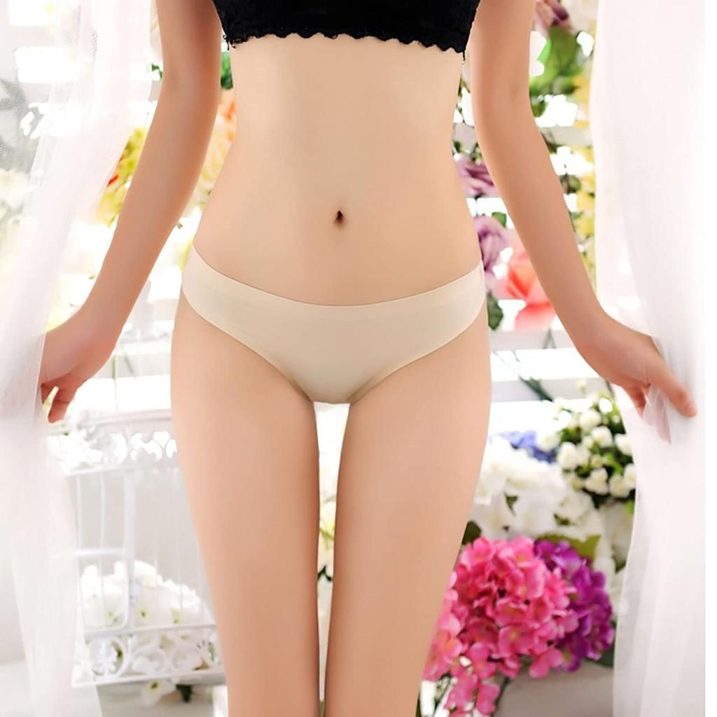 ONE LIMITATION Seamless Seamless PT039 Simple, Solid, T-Back Panties, Women's, Underwear, (1. Beige)