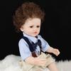 55cm Haartransplantation Simulation Babypuppe Weiches Silikon Viny Reborn Puppen Junge Spielhaus Spielzeug Kinder Sohn Geburtstagsgeschenk