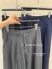Women's Spring High Waist Drawstring Wide Leg Trousers - Plus Size Korean Style