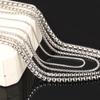 Stainless Steel Men's Personalized Square Pearl Chain Punk Retro Jewelry Polished with Chain Trendy Necklace