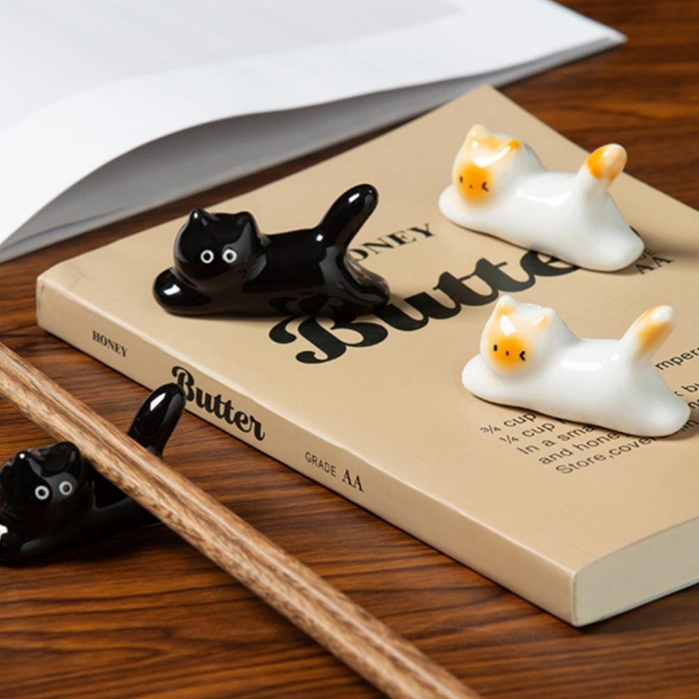 Cute Tableware Rest Unique Ceramic Chopstick Holder Ceramic Chopstick Rest Underglaze Utensil Holder For Dining Table Chopstick