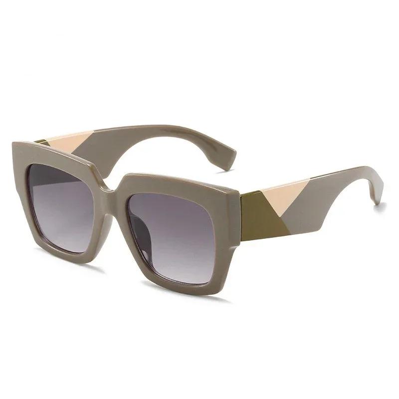 Durable High Performance New Stylish Oversized Shades Luxury Designer Big Square Frames Women Trendy Sunglasses