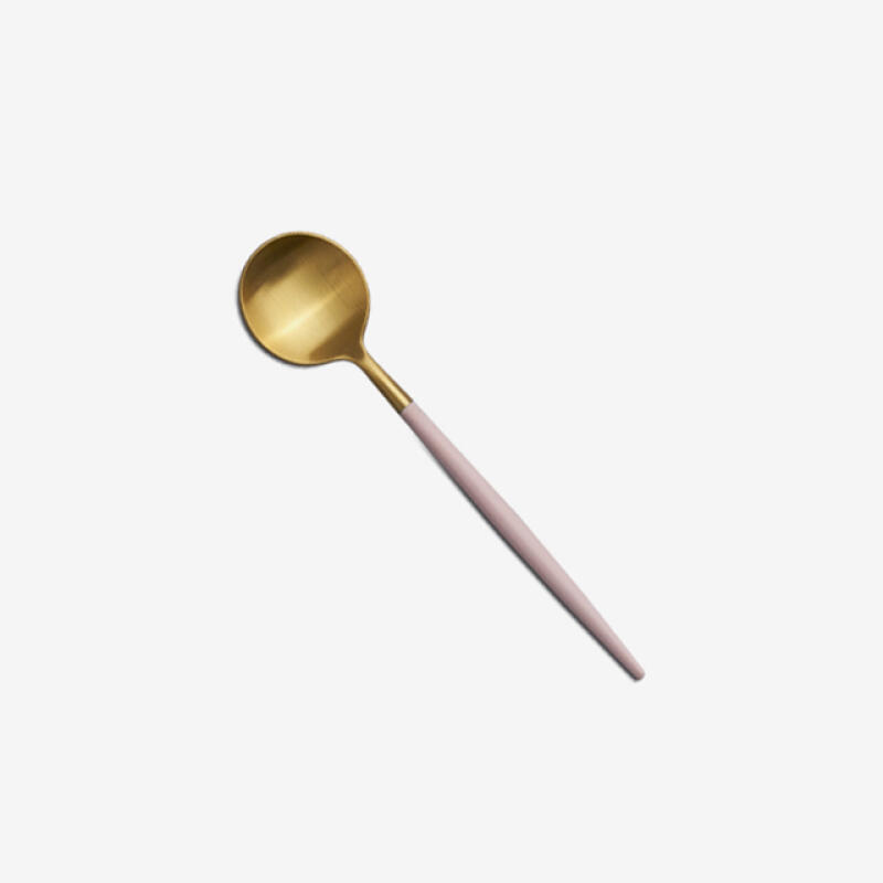 Orphan Pink Gold Dessert Spoon
