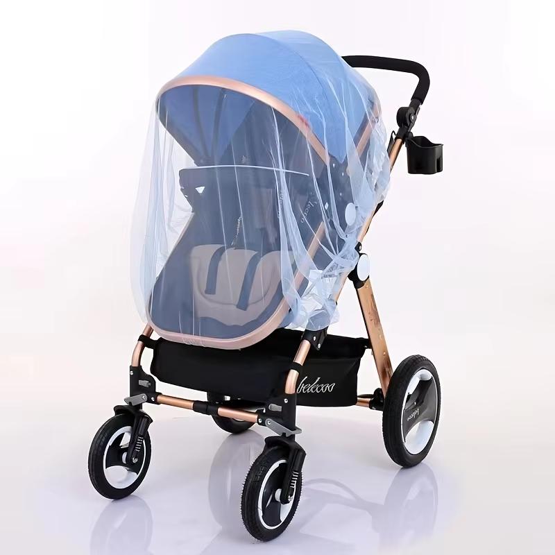 Cover Full Mosquito Net For Baby Stroller Breathable Mesh Drawstring Mosquito Net For Baby Cradle Crib Stroller Cradle