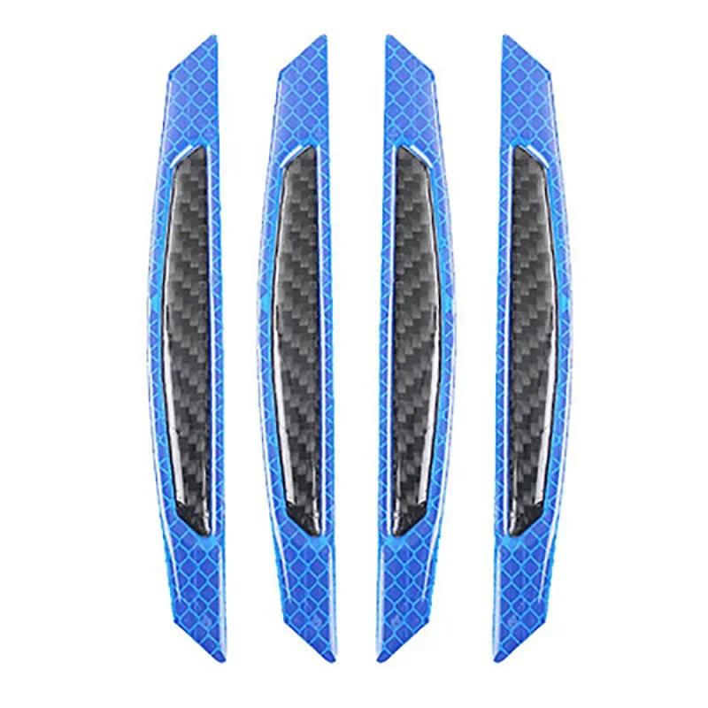 4 ks/sada 5D samolepek a obtisků z uhlíkových vláken Auto reflexní proužek Varování Stylingové lišty Vnější díly