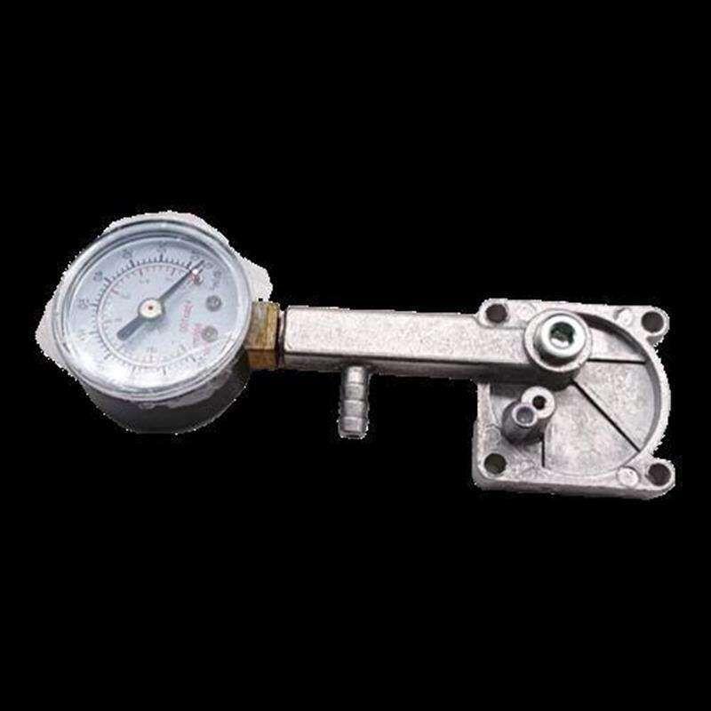 New Practical Car Air Pump for Electric Vehicles and Cars, Single/Double Cylinder Sealed Cylinder Head with Pressure Gauge for Inflating Rubber Tires Single Cylinder 7-Shaped Cylinder Head