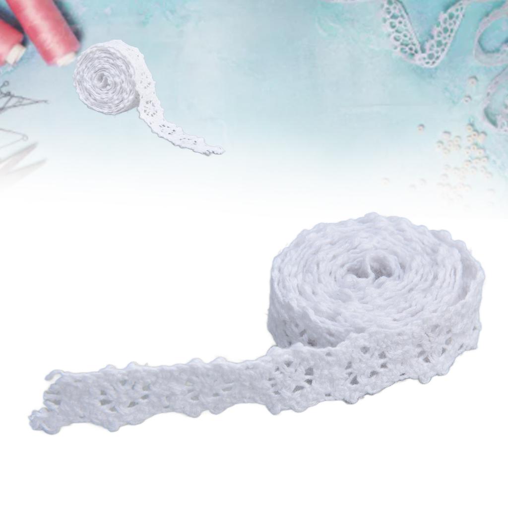Lace Ribbon 20 Yards 1.5cm Width Retro   Touch Comfort Feel Good Lace Design for Clothes Shoes Hats Bags