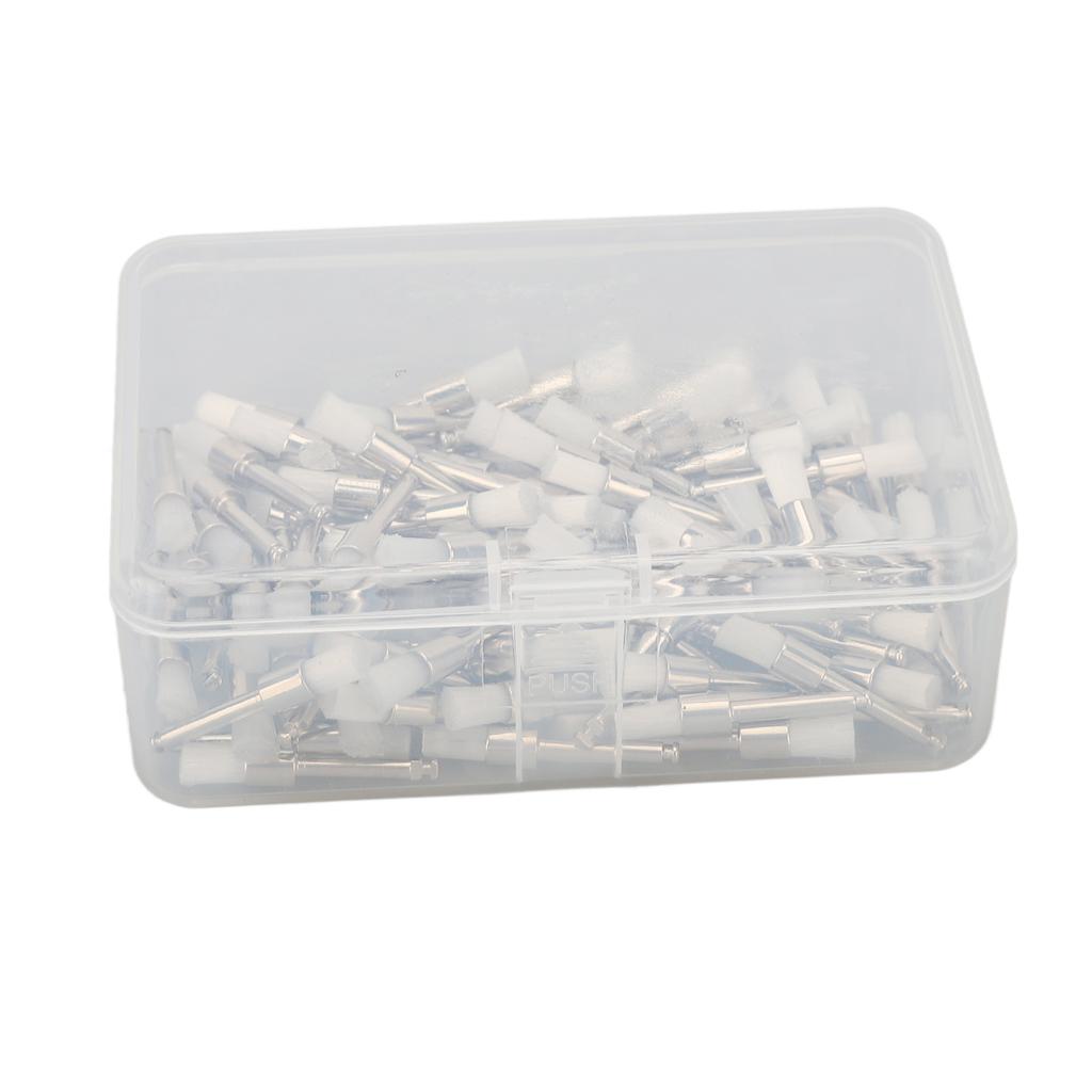 100pcs Dental Polishing Brush Silicone Rubber Disposable Teeth Cleaning Oral Polishing Brush