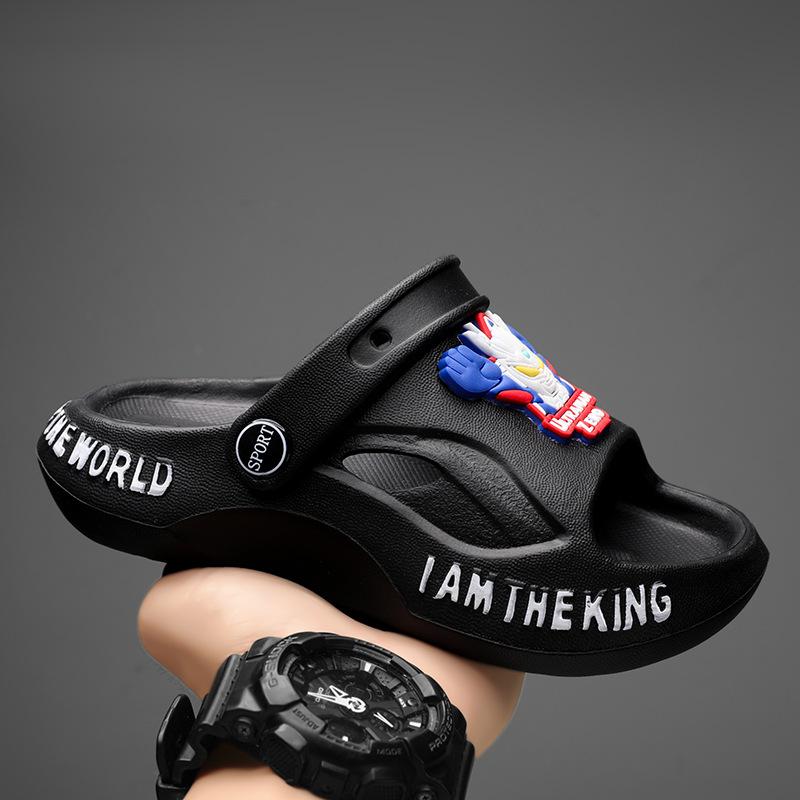 Ultraman Children's Slippers Summer Baby At Home Stepping On Shit Feeling Dual-purpose Sandals Bathroom Bath Non-slip Wear-resistant Sandals