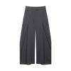 European & American Style Women's Casual Loose Pleated Pants - Solid Color