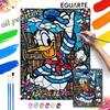 Donald Duck Sailor Stained Glass Art Oil Painting Kit Wall Home Decor Gift
