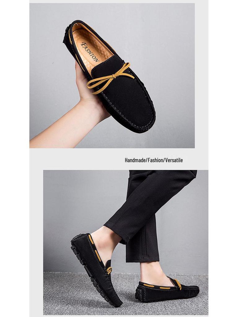 Men's Suede Tassel Slip-On Loafers, Formal & Casual Lightweight Moccasins, Plus Size Available