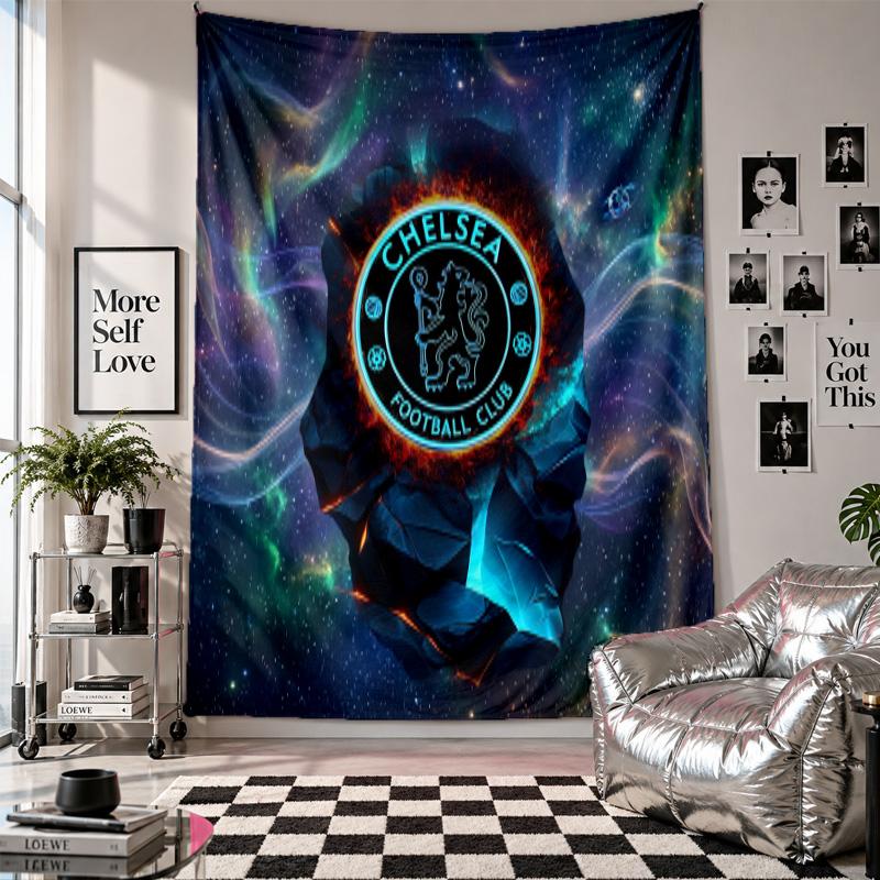 Chelsea FC Wall Tapestry Home Decor Wall Hanging Cloth for Bedroom Living Room Background
