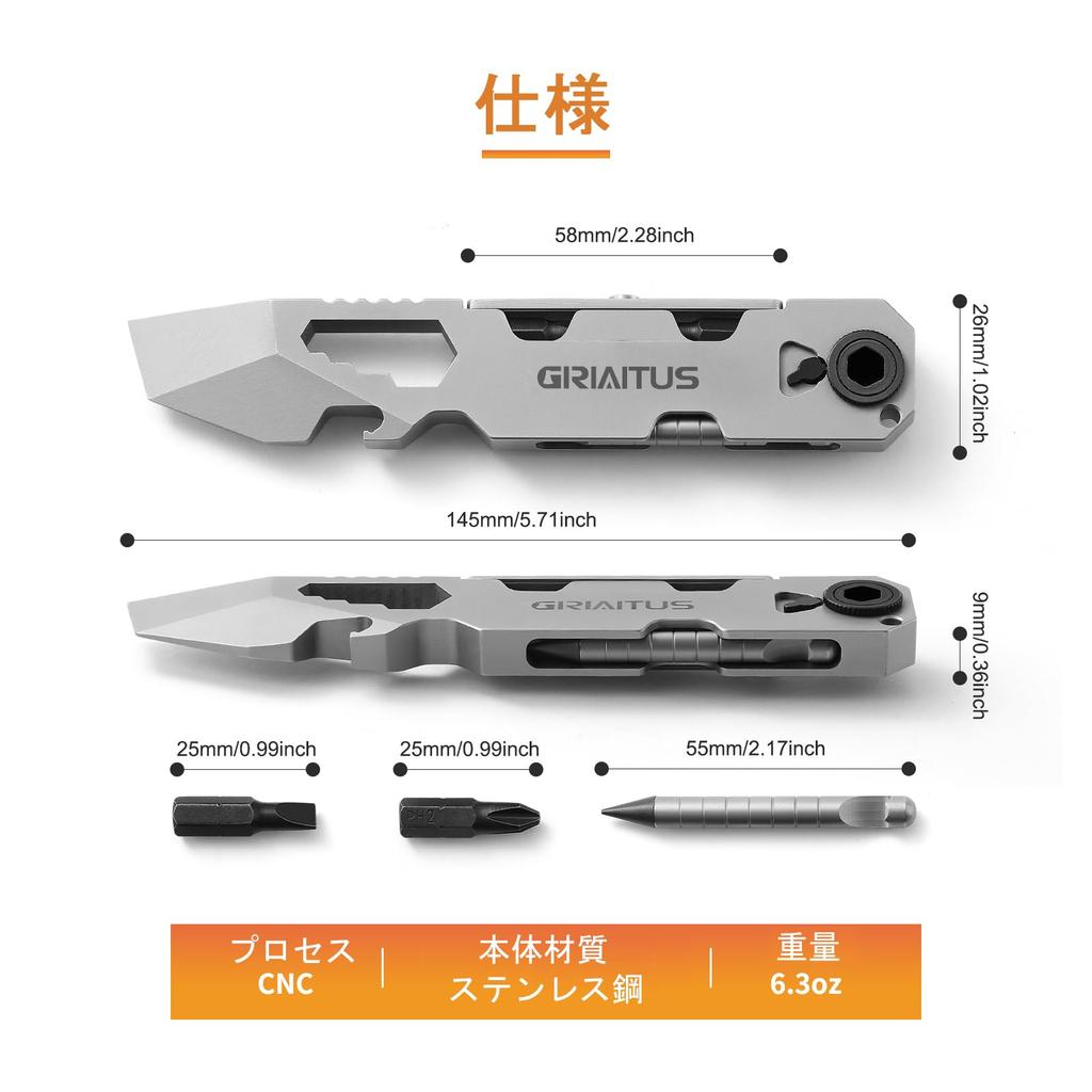 EDC Prybar Multitool s obousměrným ráčnovým šroubovákem a permanentním perem, klíčem, nýtovačem, páčidlem, otvírákem na láhve, nástrojem na otevírání krabic, skvělý pro každodenní nošení a