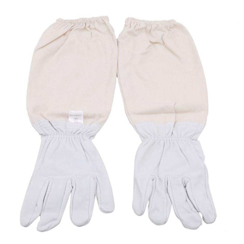 High Quality Bee Sting Protective Gloves Anti-sheepskin White Special Protection Supplies Beekeeping Tool