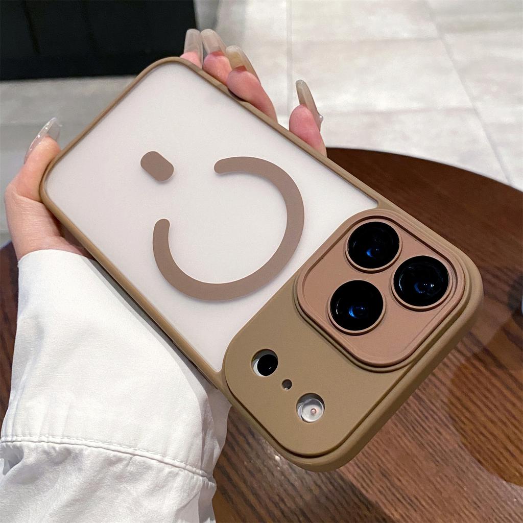 Camera Protection For iPhone 17Air 17Pro 17 Translucent Hard Magnetic Case  For Iphone 16 15 14 13 12 Pro Max Shockproof Cover