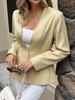 2025 Autumn/Winter European & American Elegant Long-Sleeve Buttoned Women's Suit Jacket