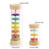 Rain Maker with Metal Balls Wood Plastic Tube Early Music Education Toys Sensory Auditory Musical Instrument for Kids Children