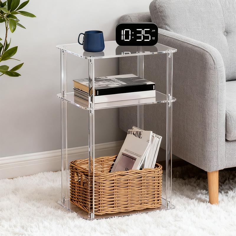 

Acrylic Transparent Multi-layer Small Side and Bedside Table Custom dimensions and thickness прозрачный