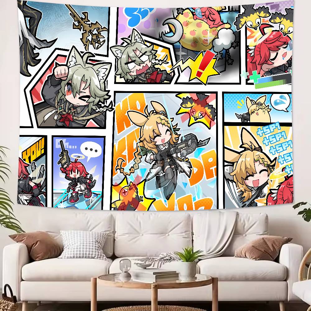 Popular Video Gaming Cool Fashion Arknights Tapestry Popular Room Decoration Wall Tapestry Art Room Home Decor Wall Art Decor