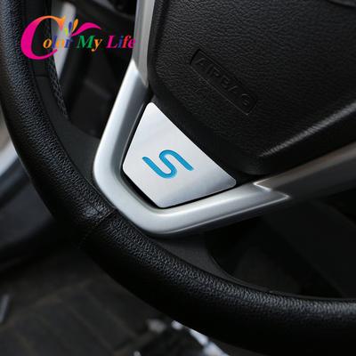 Aluminium S Sportstuurbeschermer Trim Stickers voor Ford Nieuwe Fiesta MK7 Ecosport 2009 - 2016 Auto