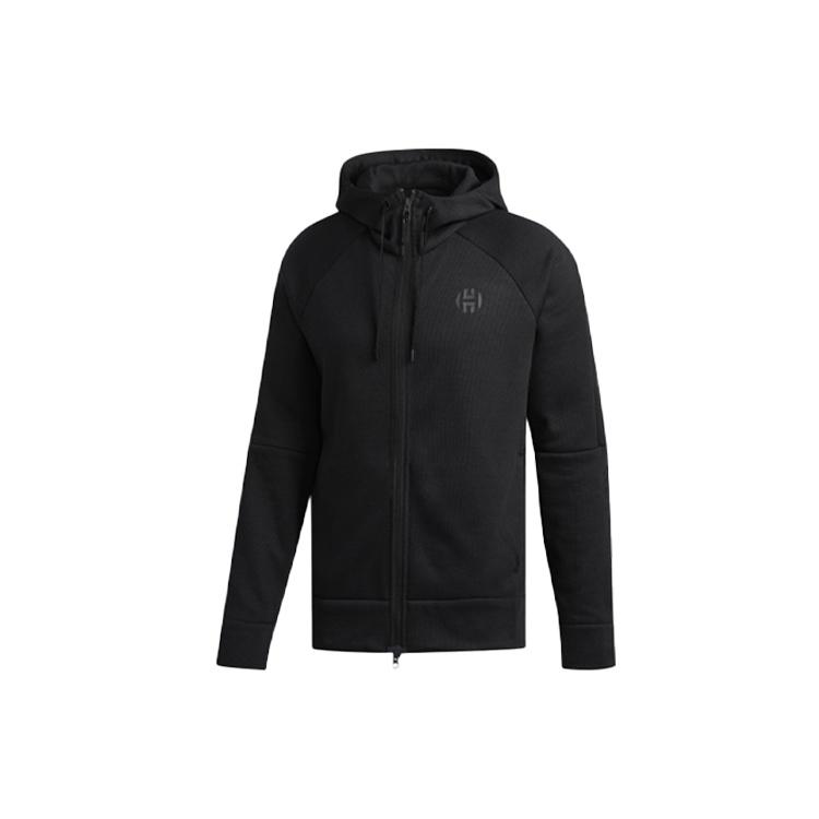 adidas Hrdn cml shter Basketball Sports Hooded Jacket Black Men s CW6906 M