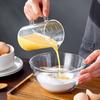 Glass Measuring Cup with Scale and Handle, High Temperature Resistant, Large Capacity Baking Flour Transparent Egg Beater Cup, Microwave Safe