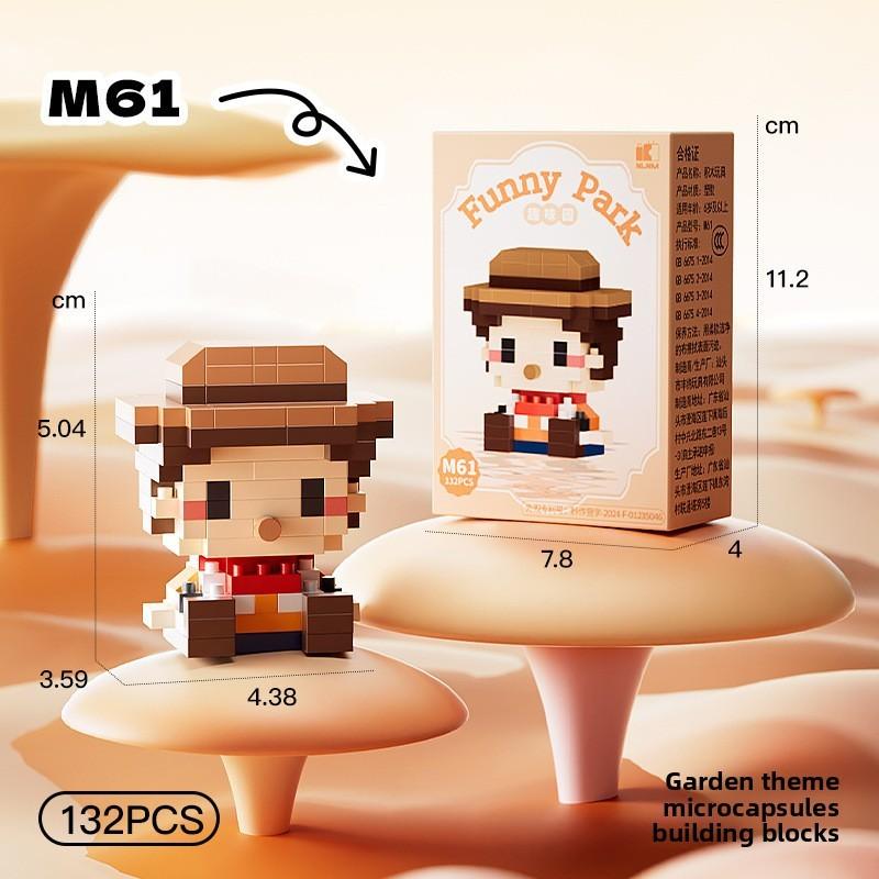 Melody Snow Lotso White Cartoon Micro Blocks Set For Children Toy Educational