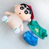 Shin-chan Plush Toy & Cute Casual Sweatshirt: Anime-Inspired Birthday Gift & Sleeping Pillow for Kids
