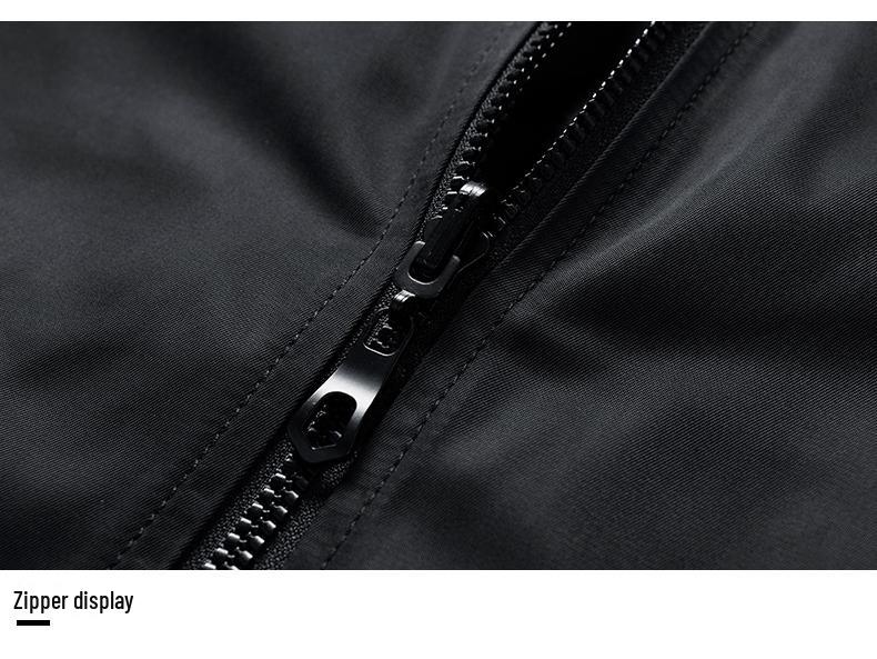 Reversible Spring & Autumn American Style Pilot Jacket with Embroidered Patches - Plus Size