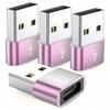 5pcs Portable OTG Data Adapter Aluminium Zinc Zinc Alloy USB Receiver Adapter USB Type C Adapter  Mobile Phone