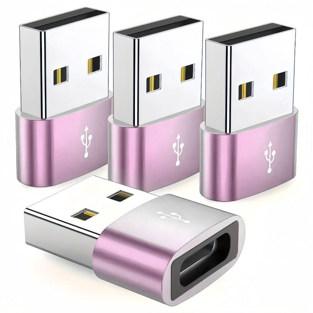 5pcs Mini OTG Data Adapter Portable USB Receiver Adapter USB Type C Adapter Mobile Phone