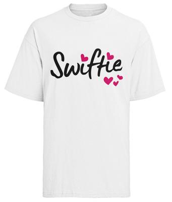 T-shirt Oversize in Cotone Biologico da Donna Swiftie per Fan Musica Concerto Pop