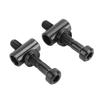 2Pcs RISK Bike Seatpost Screw Titanium Alloy M5x30mm Balance Seat Post Seat Tube Fixing Screw Black