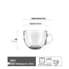 Shangqi Transparent Glass Mug Set with Handle