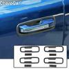 4Pc Plastic Exterior Door Handle Bowl Cover Trim Bezels For Dodge Ram 1500 2018+