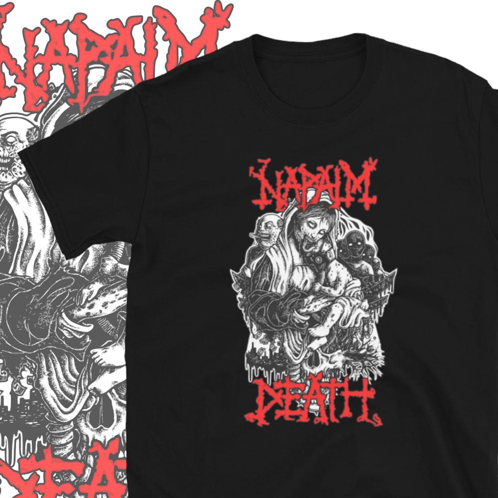 Napalm Death T shirt Grindcore Band Clothing S