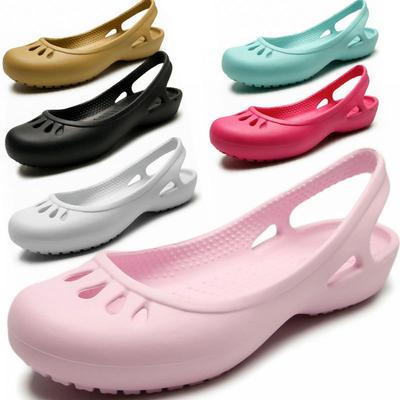 Ultraleichte Lochschuhe Damen Weiche Sohlen Merrindi Krankenhausschuhe Weißer Beutelkopf Große Größe Rutschfeste Strandschuhe Gartenschuhe