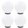 Day and Night - Day and Night LED Ball Lamps 4 Spherical Units PMMA 25 Cm