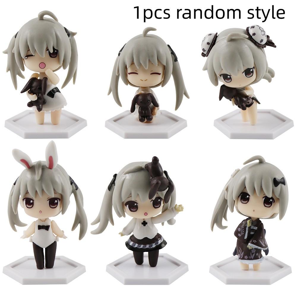 Anime Figure Cartoon Kawaiii Yosuga No Sora Kasugano Sora Sitting Position Action Figure Host Computer Chassis Decor Car Ornamen