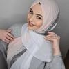 تربان ترتر إسلامي عباية حجاب حجابات شيفون للمرأة عبايات نسائية وشاح جيرسي فستان مسلم أغطية رأس شال فوري