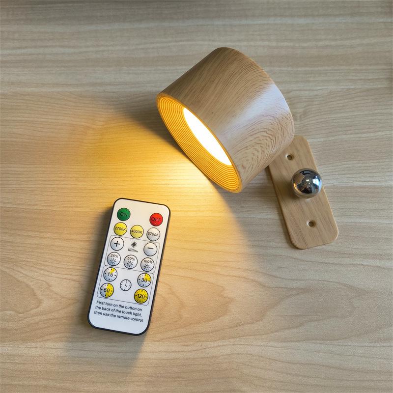 USB Rechargeable LED Wall & Bedside Reading Light with Touch Adjustment and Magnetic Mount
