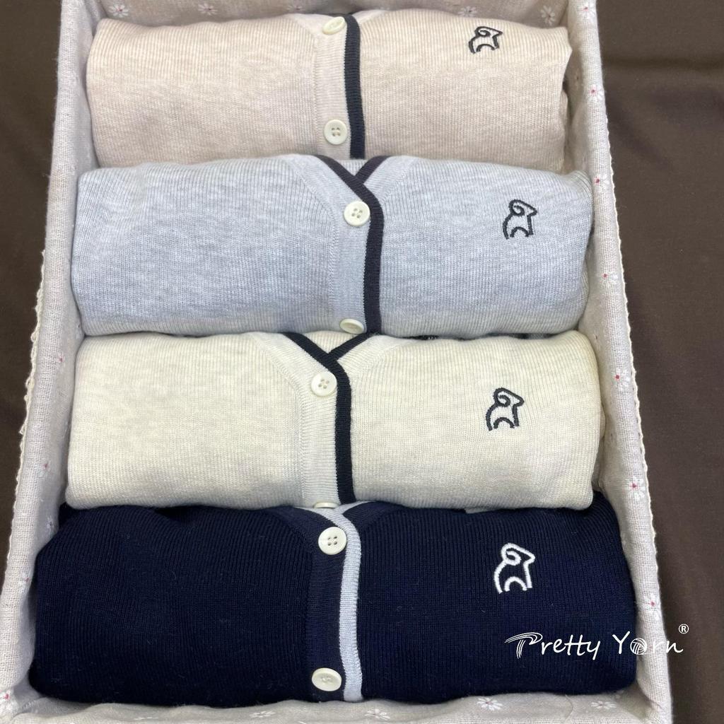Niedriger Strickcardigan mit langen Ärmeln im koreanischen Stil für Damen, bestickt mit Schafen