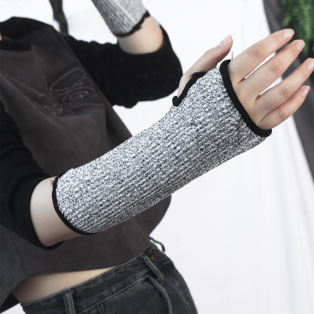 Thumb Hole 5 HPPE Cut-resistant Arm Sleeve Cut Resistant Arm Sleeve Cover  For Men Women