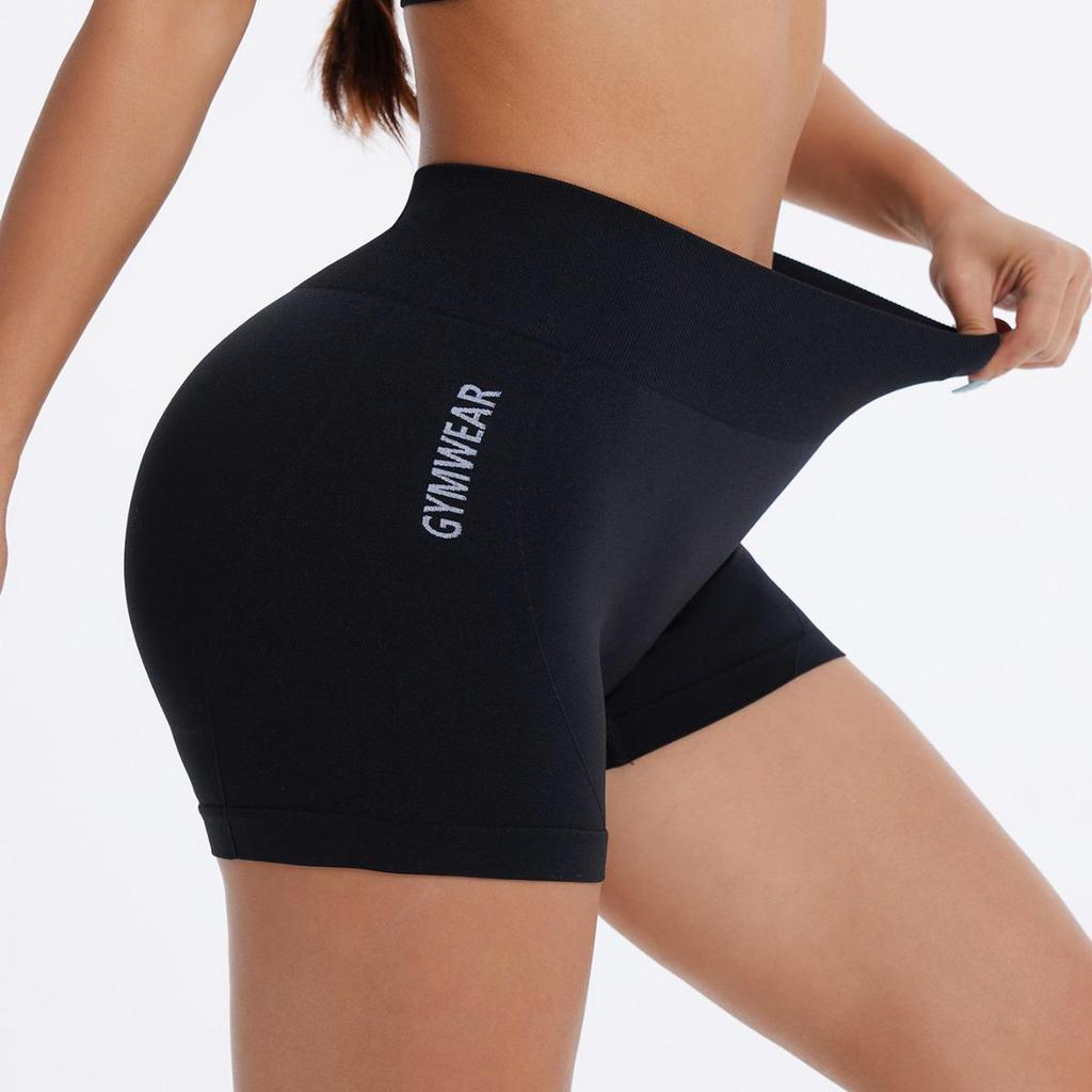 High Waist Peach Yoga Shorts - Tummy Control, Hip Lift, Sweat-Absorbing Fitness Wear